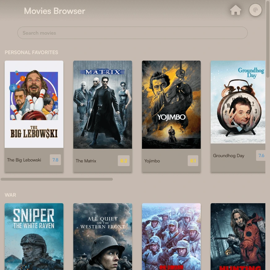 Movie browser app
